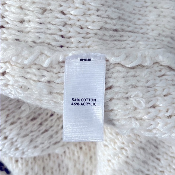 NWT Frenchi Chenille Long Sleeve Crop Cardigan Cream Bone XS Boxy - Picture 12 of 12